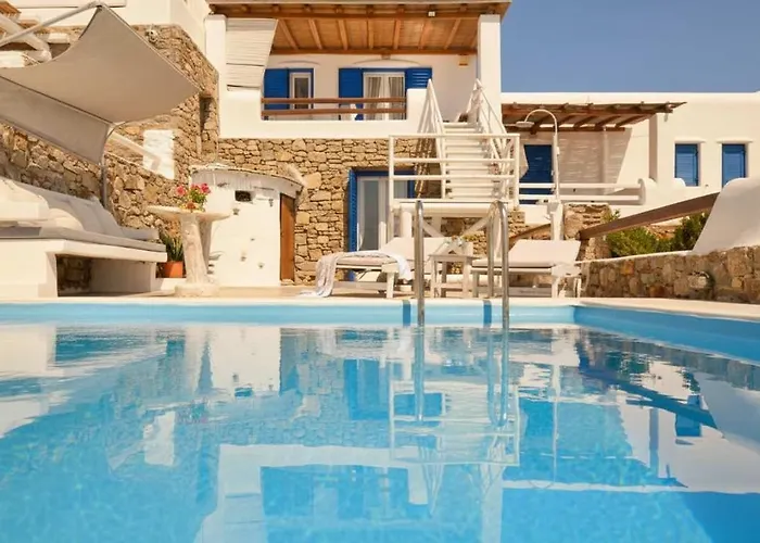 Дом отдыха Premium Panormos Escape With Swimming Pool Панормос-Миконос